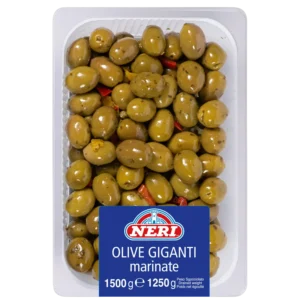 Olive verdi giganti marinate intere