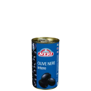 Olive nere intere in salamoia