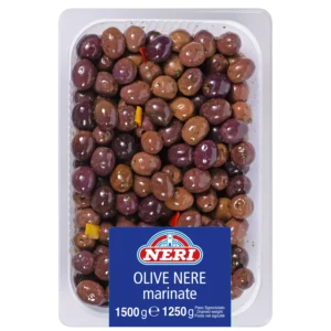 Olive nere marinate intere