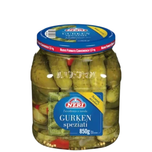 Gurken speziati in agrodolce