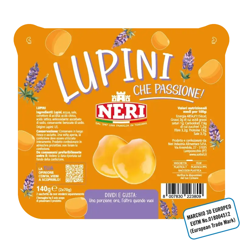 Lupini in vaschetta
